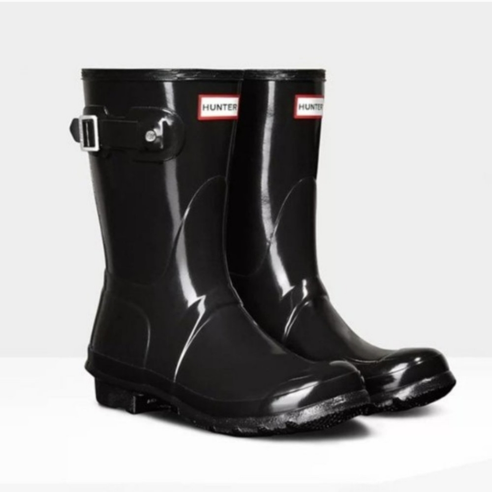 HUNTER ORIGINAL SHORT GLOSS BLACK - Size 6